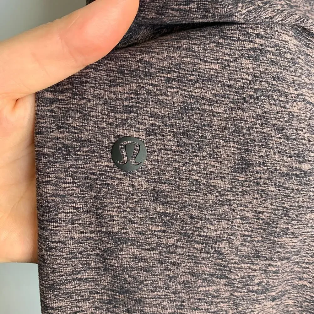 Lululemon Ready To Rulu Pant Heathered Spanish Rose Black Womens Size 4